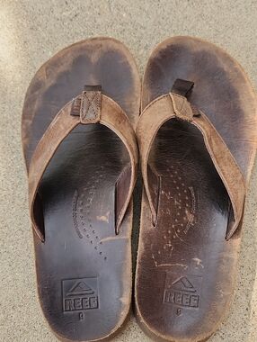 Reef Men's Brown Leather Sandals